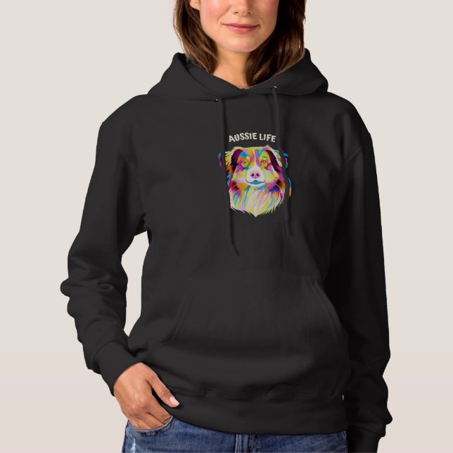 Aussie Life Australian Shepherd Hund Australian Sh T Shirt (Framsida)