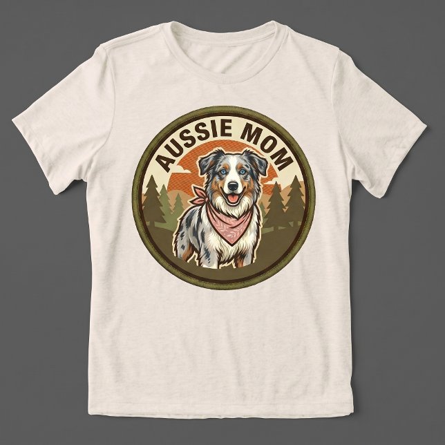 Aussie Mom Tröja | Australian Shepherd Mamma Gåva (Skapare uppladdad)