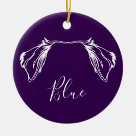 Aussie-ornament (Om-logotyp) Julgransprydnad Keramik