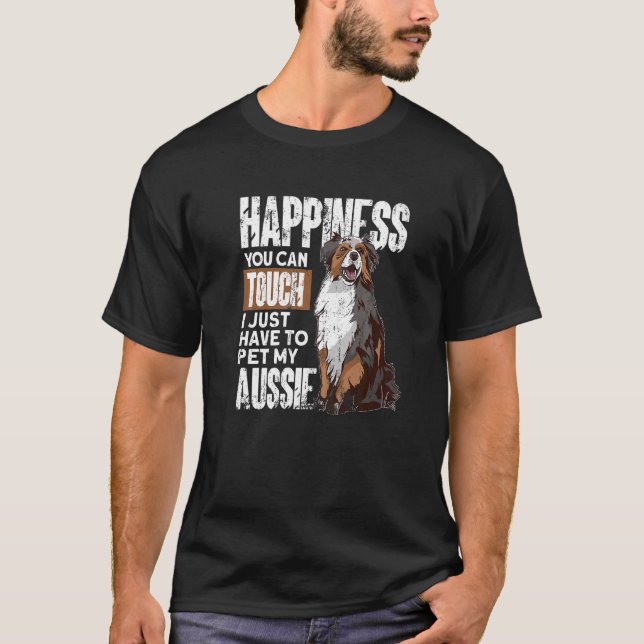 Aussie Owner Australian shepherd T Shirt (Framsida)