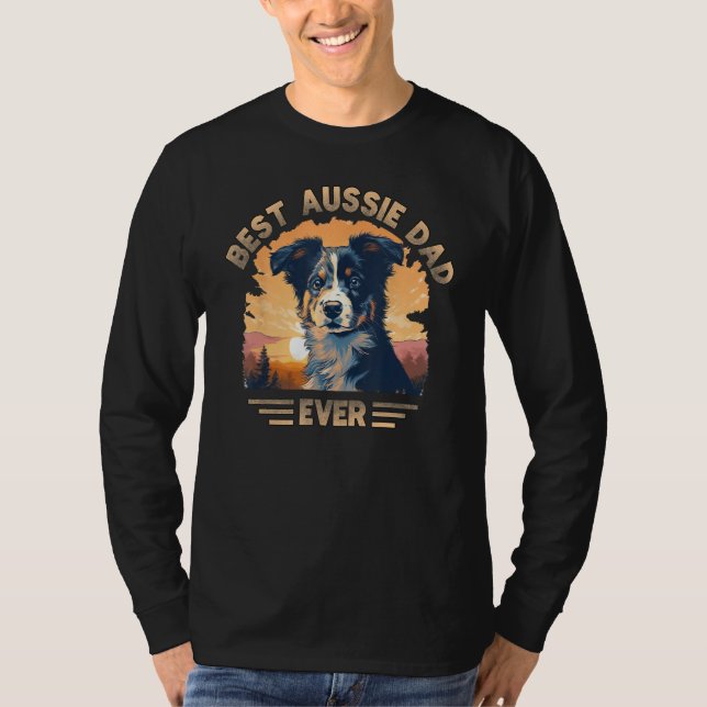 Aussie Pappa Australian Shepherd 1 T Shirt (Framsida)