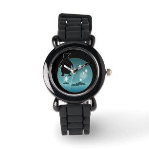 Aussie Penguin Icon Glitter Watch Armbandsur