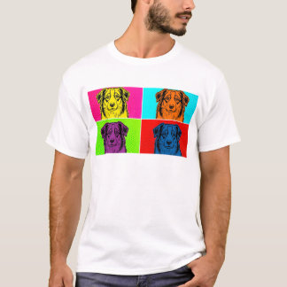 Aussie Pop Art Warhol Stil | Australian Shepherd T Shirt