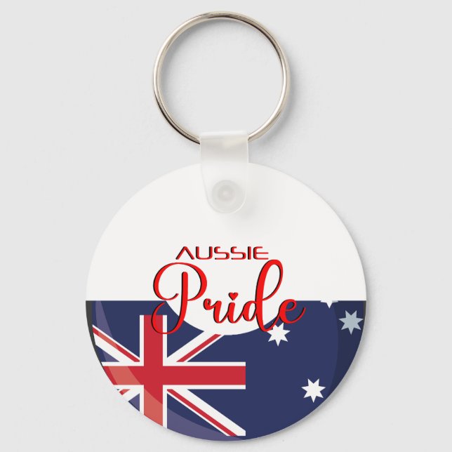 Aussie Pride Carry: Down under Spirit Nyckelrings Nyckelring (Framsida)