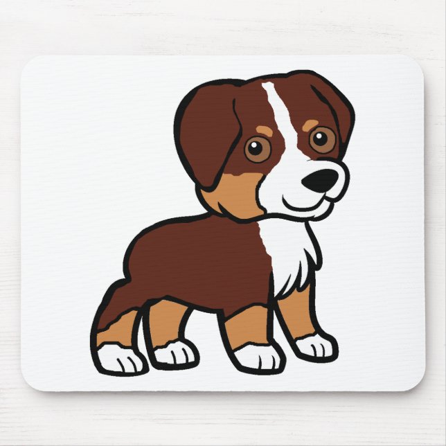 aussie red tri tecknad musmatta (Framsidan)