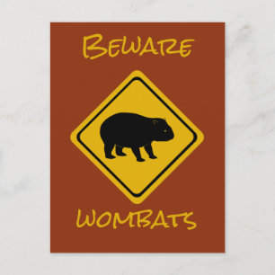 Aussie road Sign livmos Vykort