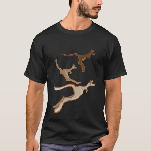 Aussie roo-shirt t-shirt (Framsida)