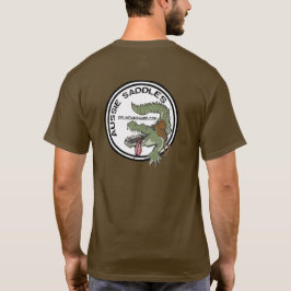 Aussie Saddles Logotyp Croc T Shirt