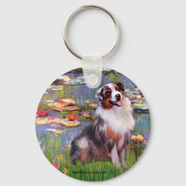 Aussie Shep 1 - Liljor #2 Nyckelring (Framsida)