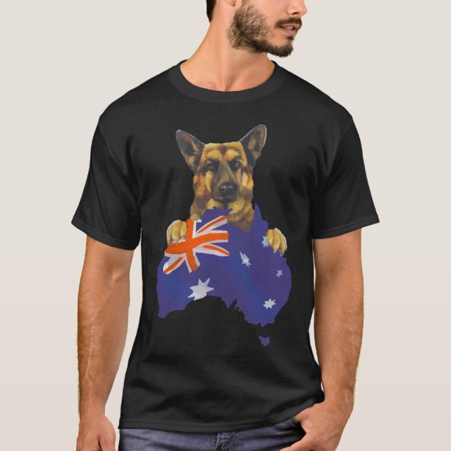 Aussie Shepherd T Shirt (Framsida)