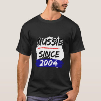 Aussie Since 2004 Australia Map T Shirt