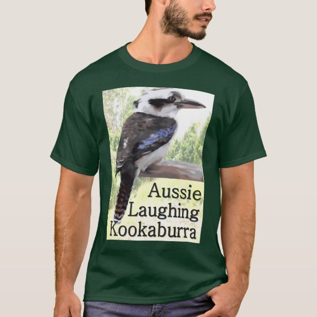 Aussie skratta Kookaburra Tee Shirt (Framsida)