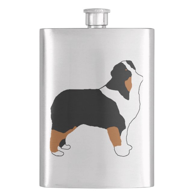 aussie svart tri silo fickplunta (Framsidan)