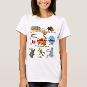 Aussie symboler t-shirt