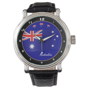 Aussie Time & Australian Flagga / Australien Armbandsur