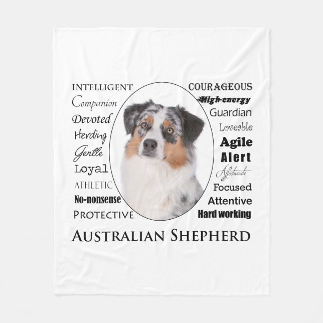 Aussie Traits Fleece Blanket (Framsidan)