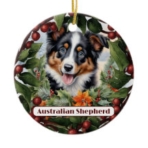 Aussie Valp Ornament, anpassa marijuen