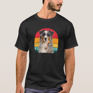 Aussie Vintage Australian shepherd Hundägare Kids T Shirt