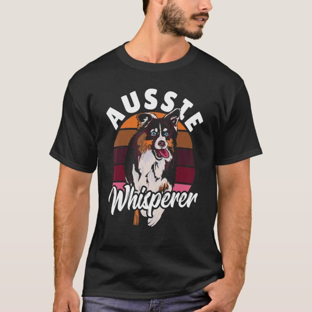Aussie Whisperer Australian Cattle Dog 1 T Shirt (Framsida)