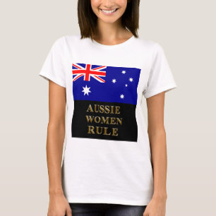 AUSSIE WOMEN RULE T SHIRT