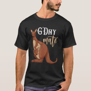 Aussie Zoo Animal Australia G Day Mate Kangaroo T Shirt