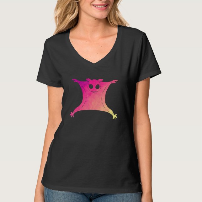 Aussie Zoo Animal Australien Wildlife Flies Sugar T Shirt (Framsida)