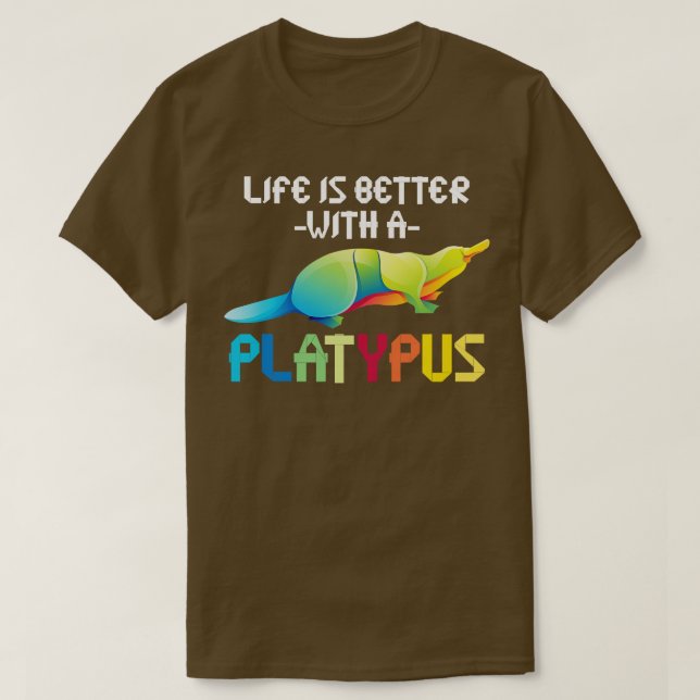 Aussie Zoo Keeper Australia Animal Platypus T Shirt (Design framsida)