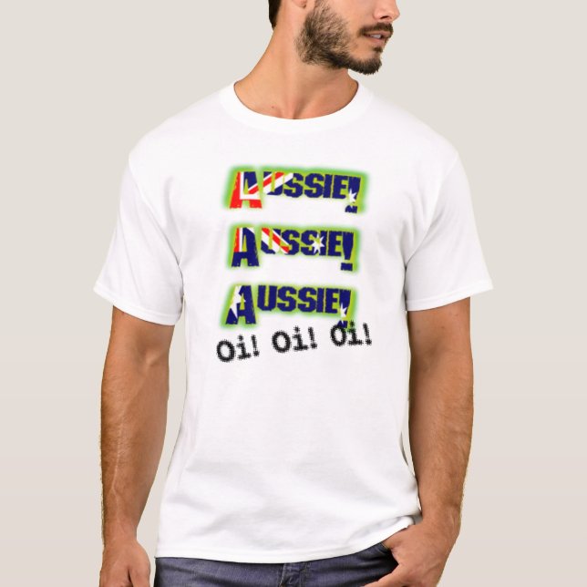 AussieAussieAussie_OiOiOi_edited-1 Tee Shirt (Framsida)