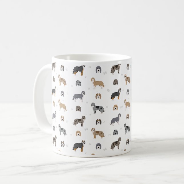 Aussiedoodle dog mix Coffee Mug Kaffemugg (Framsida vänster)