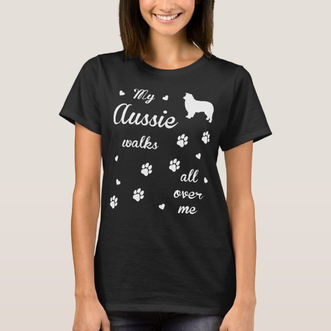 Aussiedoodle gåvat-skjorta för hundlovers. t shirt (Framsida)