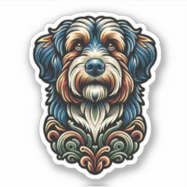 Aussiedoodle Vinyl Watersecure Hund Sticker Klistermärken