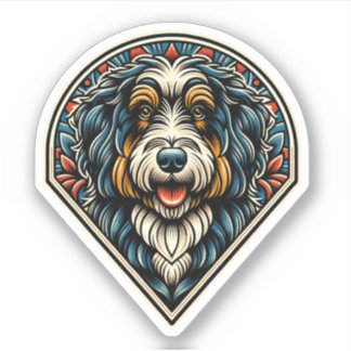 Aussiedoodle Vinyl Watersecure Hund Sticker Klistermärken