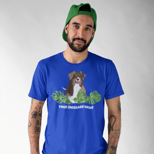 Aussies Australian shepherd Hund Tropical Löv T Shirt (Skapare uppladdad)