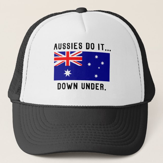 Aussies gör det…, Besegra Under. Truckerkeps (Framsida)