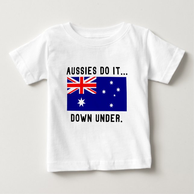 Aussies Gör Det... Down Under. Tee (Framsida)