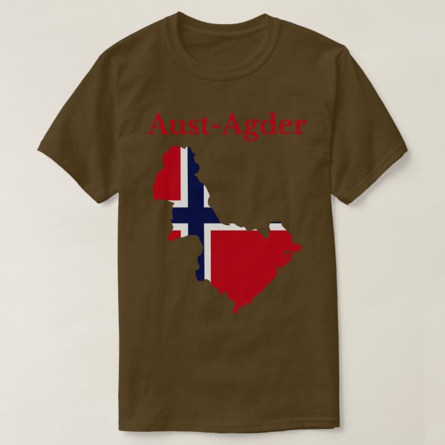 Aust Agder County Norge T Shirt (Design framsida)