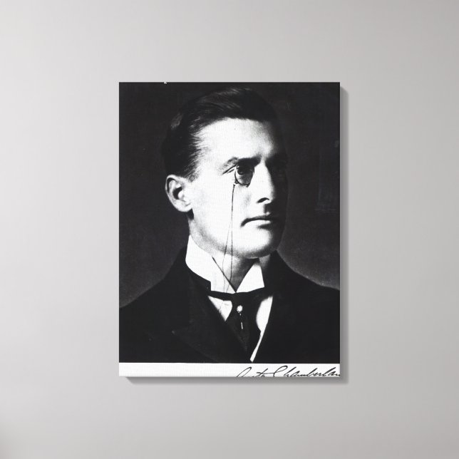 Austen Chamberlain Canvastryck (Framsida)