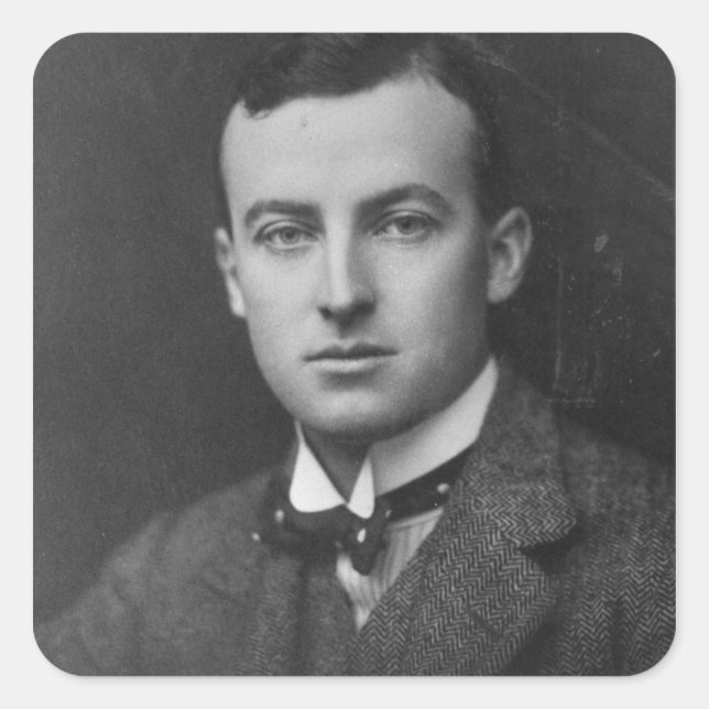 Austen Chamberlain Fyrkantigt Klistermärke (Framsida)