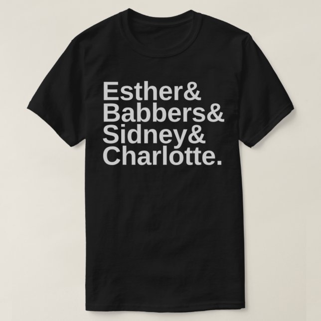 Austen Sanditon Characters T Shirt (Design framsida)
