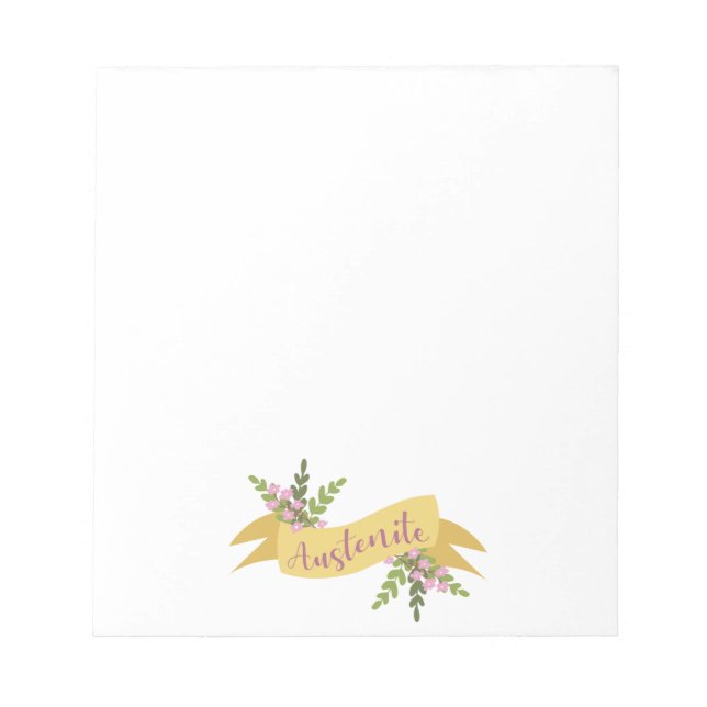 Austenite I Anteckningsblock (Framsida)