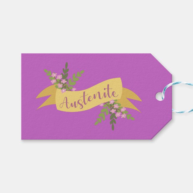 Austenite I Presentetikett (Framsidan (Horisontell))