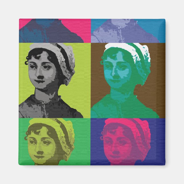 AustenPop - Jane Austen stil Magnet (Framsidan)