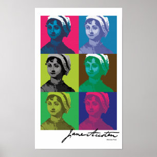 AustenPop -- Jane Austen stil Poster