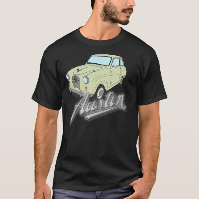 Austin A35 - Standard, Fiesta Green Classic T-Shir T Shirt (Framsida)