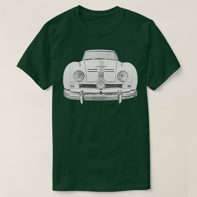 Austin A90 Atlc 1950 s klassisk monokrom T Shirt (Design framsida)