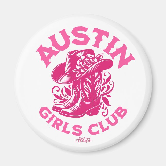 Austin bachelorette helg magnet (Framsidan)