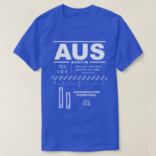 Austin-Bergstrom Internationell flygplats AUS T-Sh T Shirt