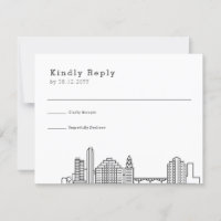 Austin Bröllop | Stylized Skyline OSA
