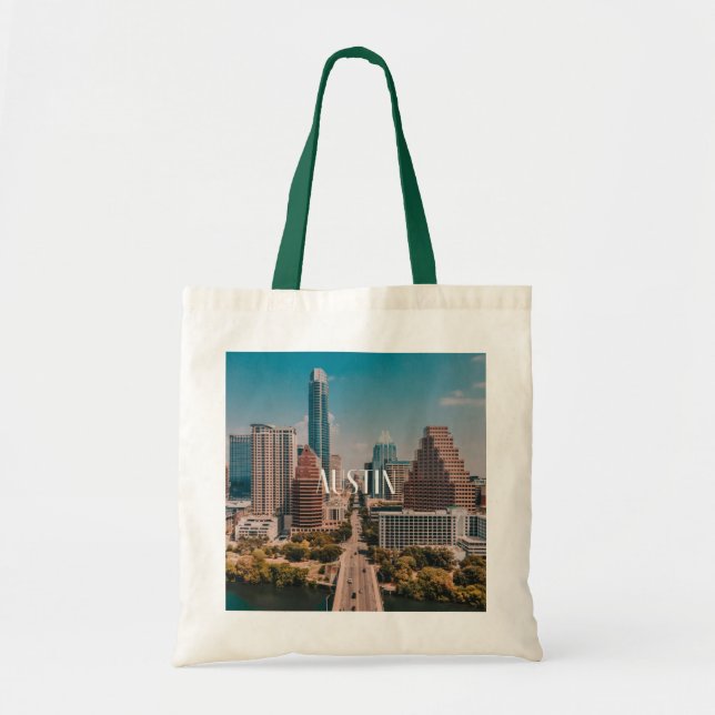 Austin Congress Avenue Tote Bag Tygkasse (Framsidan)