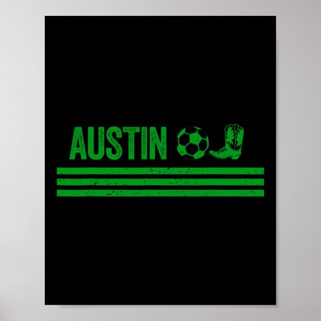 Austin Cowboy Boot Fotbollsklubb  Poster (Framsidan)